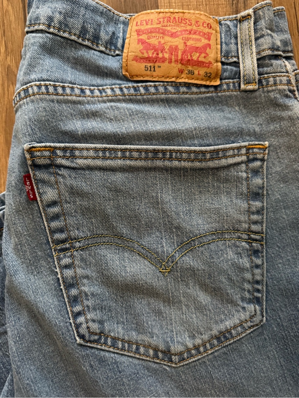 Levi's 511 Slim Straight Jeans in Light Blue Wash